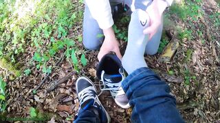 Twink Takes Off DC Shoes Smelly Socks and Sucks Bare Feet