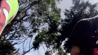 Cruising public lech the cock on Twink Latino throbbing cum