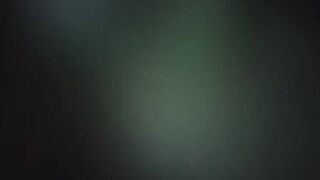 Public carpark sissy enamel black nurse masturbates on staircase dildo