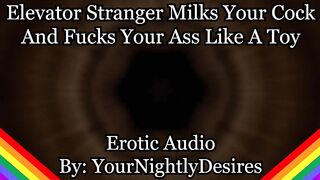 Elevator ruined by greedy cock worship and creampie thirst
