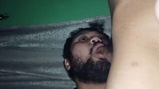 Gnising ko sa chupa best blowjob with bearded dude stroking cock deep throat