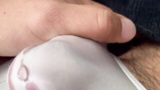 Gushing precum guy gets destroyed by toys