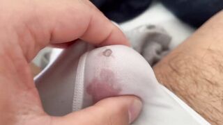Gushing precum guy gets destroyed by toys