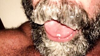 Cigar Daddy wrecks his cum whore raw gloryhole hole