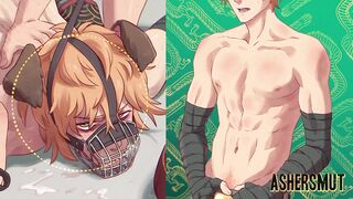 Good boy whimpers begging for cum while Lovense Edge 2 teases his tight hole
