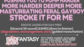 Pushing you to be worse deep voice degradation male whimpering