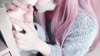Sissy gets throat fucked swallowed 3 loads deep raw