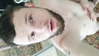 Twink worships soft cock until alpha male gushes thick blobs