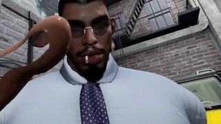 BBC Gangbanged by muscle hotties in 3D animated glory