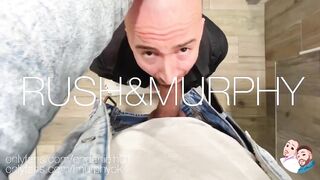Giant black cock stretched my throat in the airport bathroom while we almost got caught