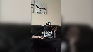 BBC edging drove me insane until big black cumshot ruined my face