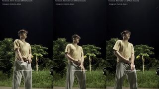 Outdoor Inabutan ng Libog sa Kalsada Nag Jakol Akong Big Dick Cumshot