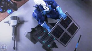 Giant muscle nighdruth squashes slimy symbiote suit nighdruth