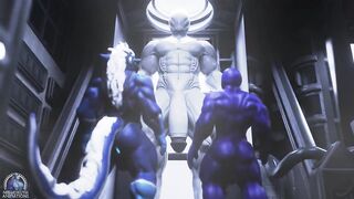 Giant muscle nighdruth squashes slimy symbiote suit nighdruth