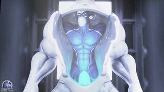 Giant muscle nighdruth squashes slimy symbiote suit nighdruth