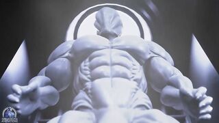 Giant muscle nighdruth squashes slimy symbiote suit nighdruth