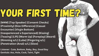First time fucked raw by older bear bigger cock and audio dirty talk