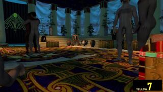 Egyptian Pharaoh's lusty gangbang rough anal big cock 3D