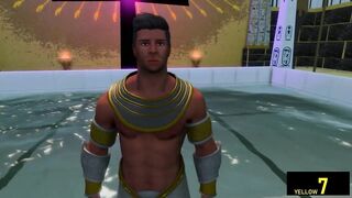 Egyptian Pharaoh's lusty gangbang rough anal big cock 3D