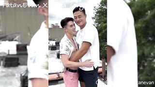 TantanEvan X Cody Seiya Asian muscle big dick deep throat gagging blowjob