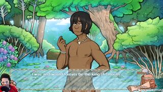 Giant monster cock skinny dipping in gay pool