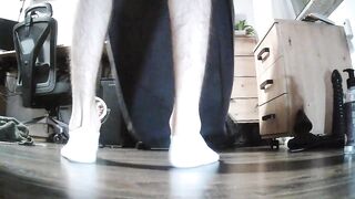 Huge 8cm butt plug stretches skinny guy's ass into a gaping mess