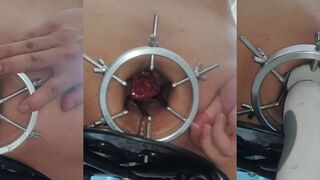 Opened my tight asian ass to destroy his big cock raw solo stretching gape porn