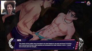 Overwhelmed by their hormones and gushing loads in the gay gaming studio