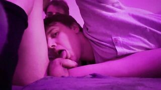 Twink gets throat wrecked before raw breeding him used and creamed