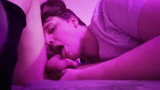 Twink gets throat wrecked before raw breeding him used and creamed
