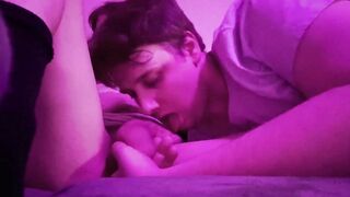 Twink gets throat wrecked before raw breeding him used and creamed
