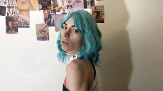 Femboy gets destroyed in every hole hardcore anal blowjob