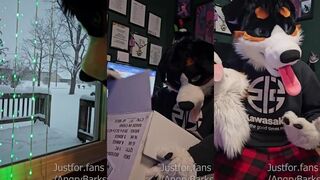 Gay fur suit destroyed leaking kinky solo cum review