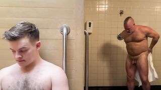 Ryan Russo and Seattle Dad get seduced by a hairy coach in the sauna
