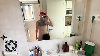 Young daddy destroys slutty femboy in stockings with his monster cock