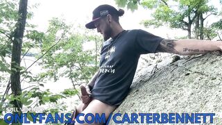 Runner gets huge cock wrecked out in the woods