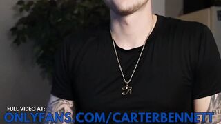 Nerdy White Boy Blasts Face With Huge Load
