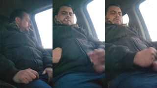 Public truck bator gets plowed raw and gushes cum all over big thick cock