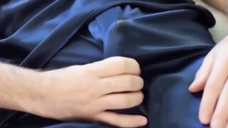 Sexy guy in underwear masturbates to brutal cumshot