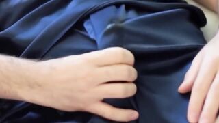 Sexy guy in underwear masturbates to brutal cumshot