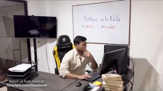 Black teacher saves twink student’s hole with hard latino cock