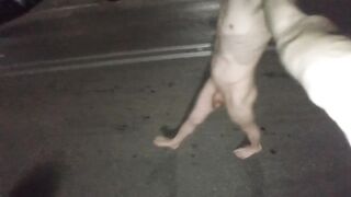 Totally Naked Walking On The Street Fully Exposed Gay Twink Nude