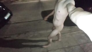 Totally Naked Walking On The Street Fully Exposed Gay Twink Nude