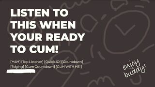 Gay erotic audio JOI cum countdown destroys you
