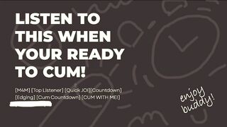Gay erotic audio JOI cum countdown destroys you