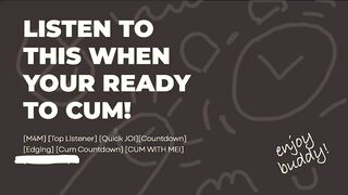 Gay erotic audio JOI cum countdown destroys you