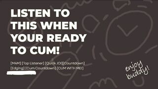 Gay erotic audio JOI cum countdown destroys you