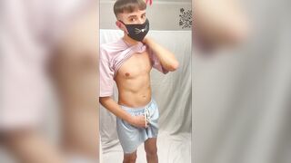 Kitty femboy takes cum and ass play to the edge