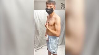 Kitty femboy takes cum and ass play to the edge