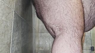 HardCrystal rides his dildo in the shower